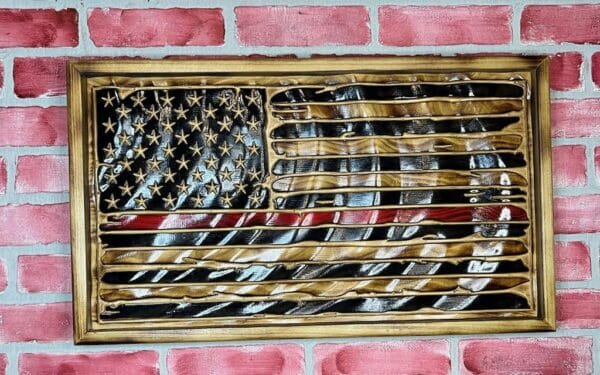 Wavy Distressed Flag